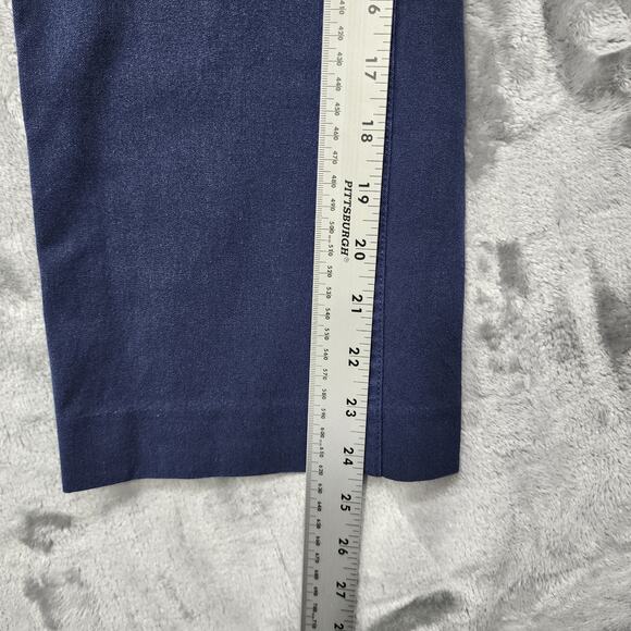 Banana Republic Pants Womens 10 Blue Mid Rise Straight Crop Capri Chino Stretch - Picture 10 of 12